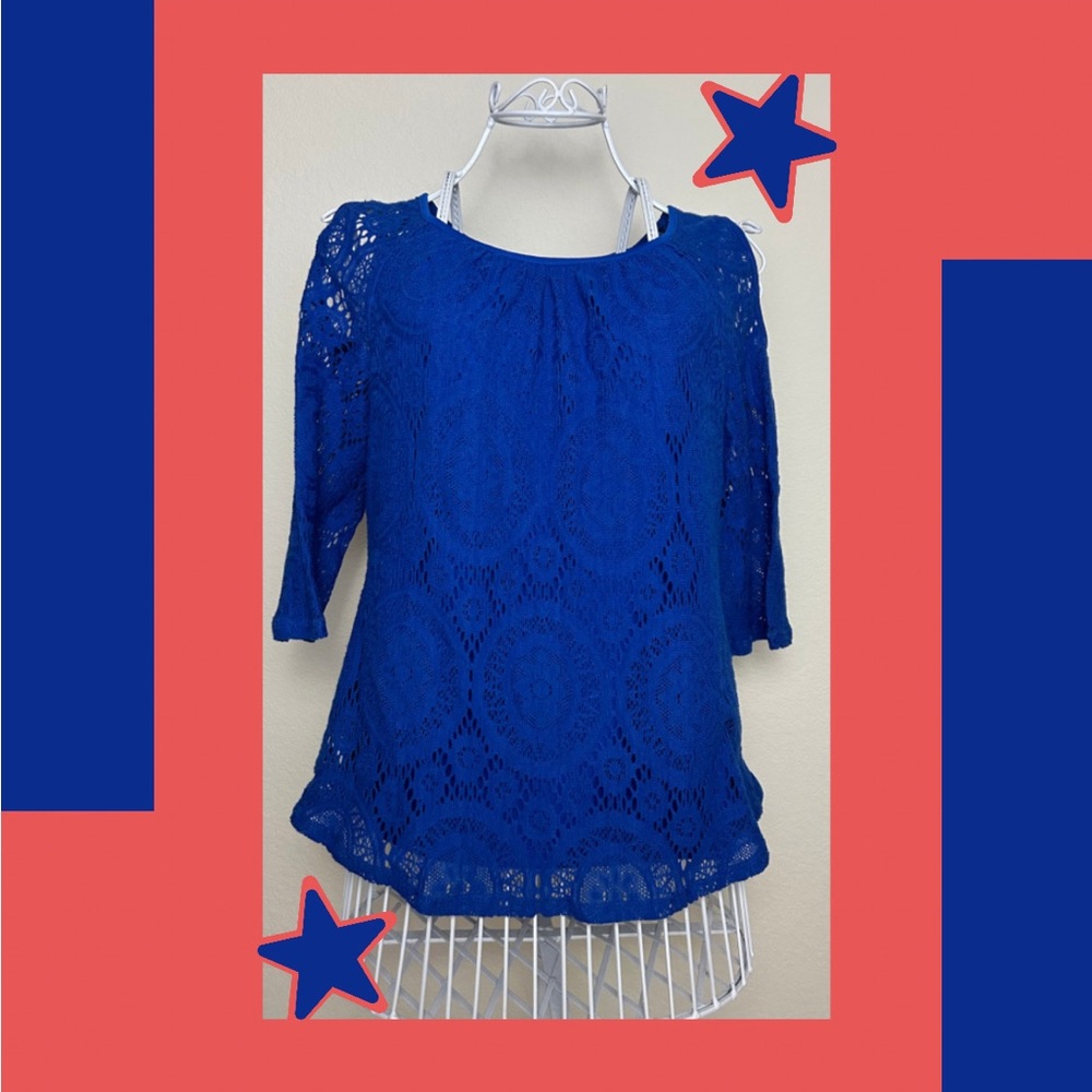 small roz & ali lace work shirt